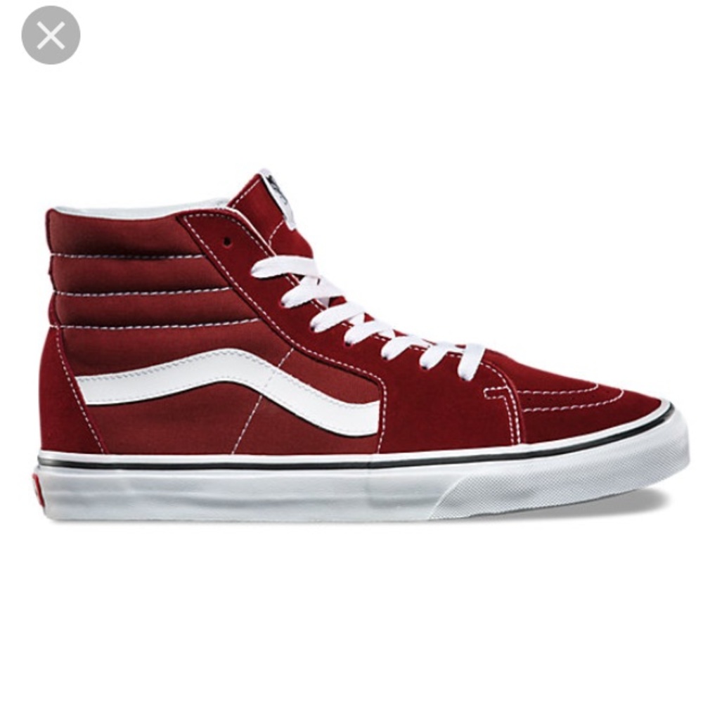 Vans sk8 hi top shoes, size 7